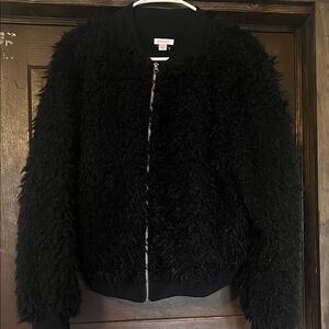 Xhilaration Black Teddy Jacket